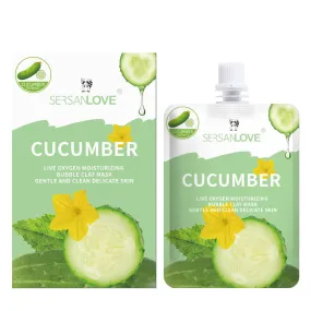 100ml Cucumber bubbles apply facial mask to moisturize, moisturize and deeply clean