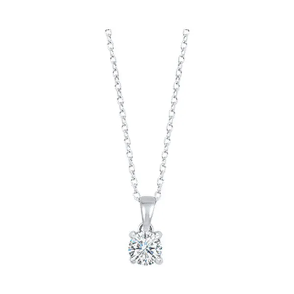 14KT White Gold Diamond Pendant