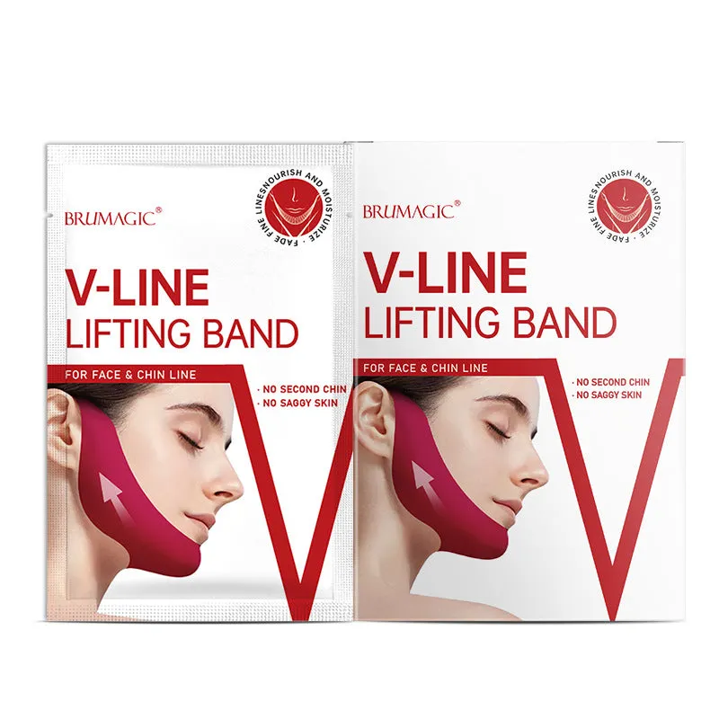 A piece of  V-face Facial Mask Red V-shaped Chin Lifting Mask Gel Ear Hanging Facial Mask