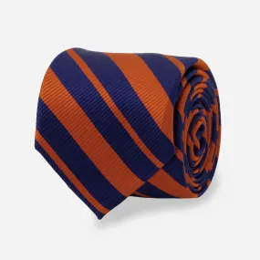 Alma Mater Heritage Hefner Repp Orange Tie