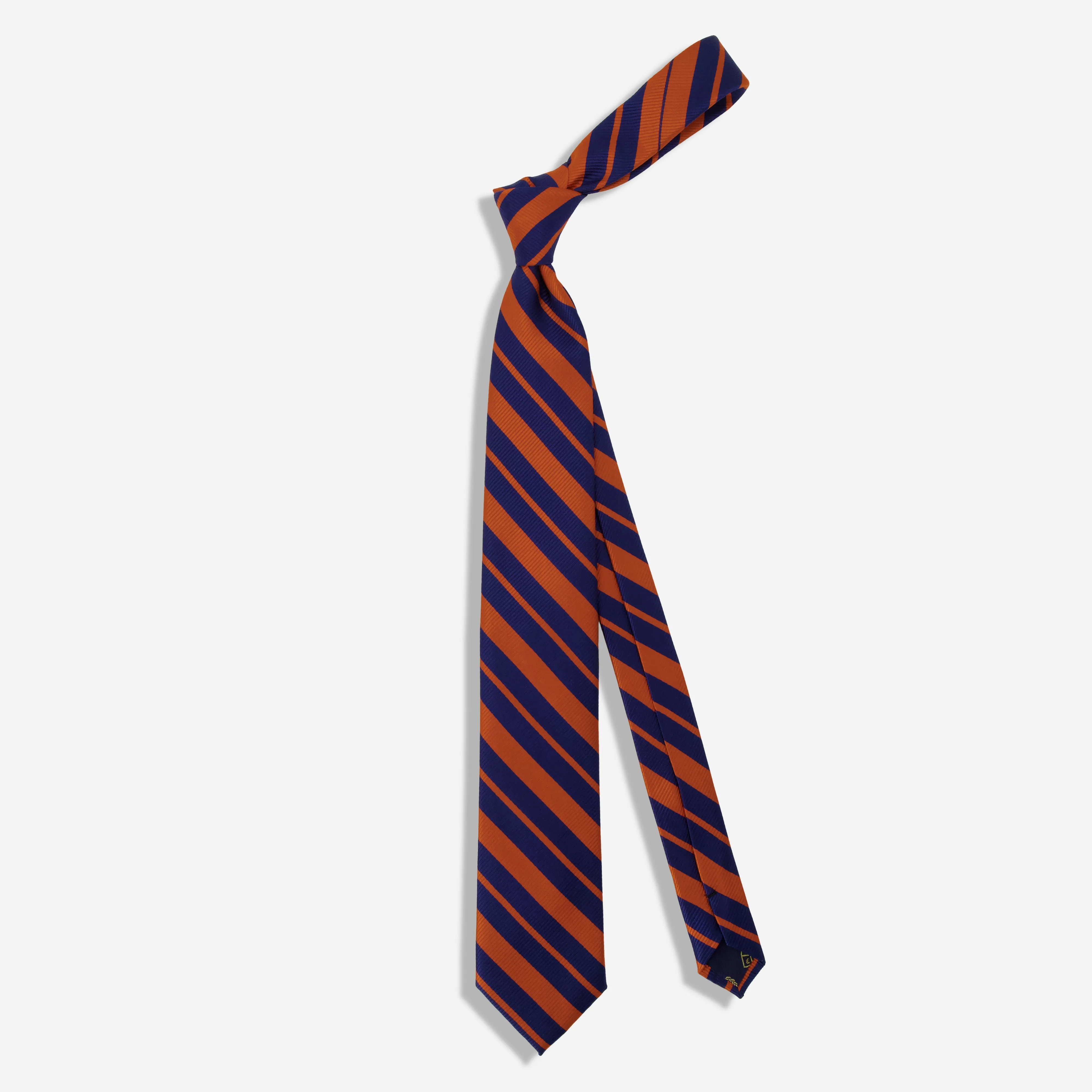 Alma Mater Heritage Hefner Repp Orange Tie