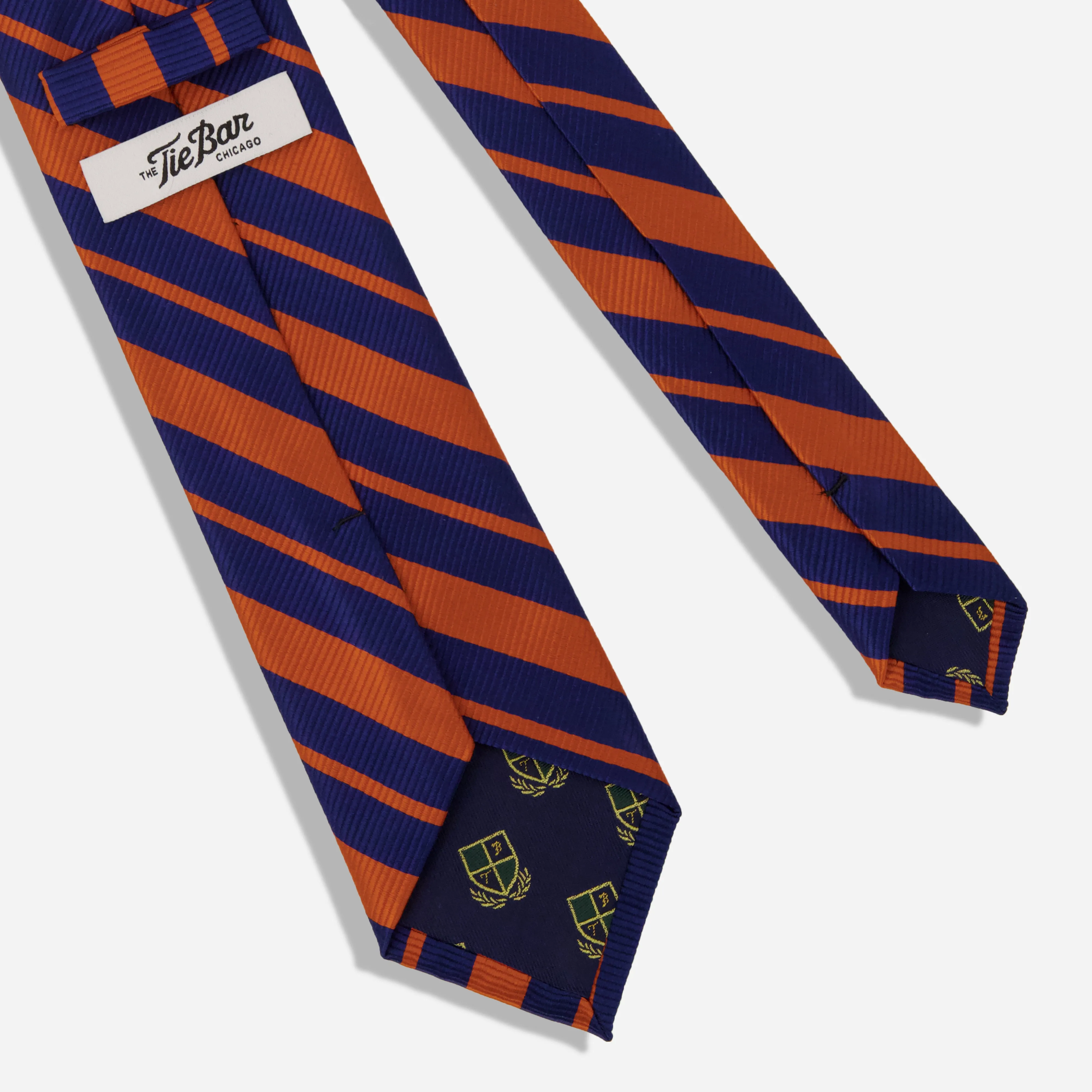 Alma Mater Heritage Hefner Repp Orange Tie