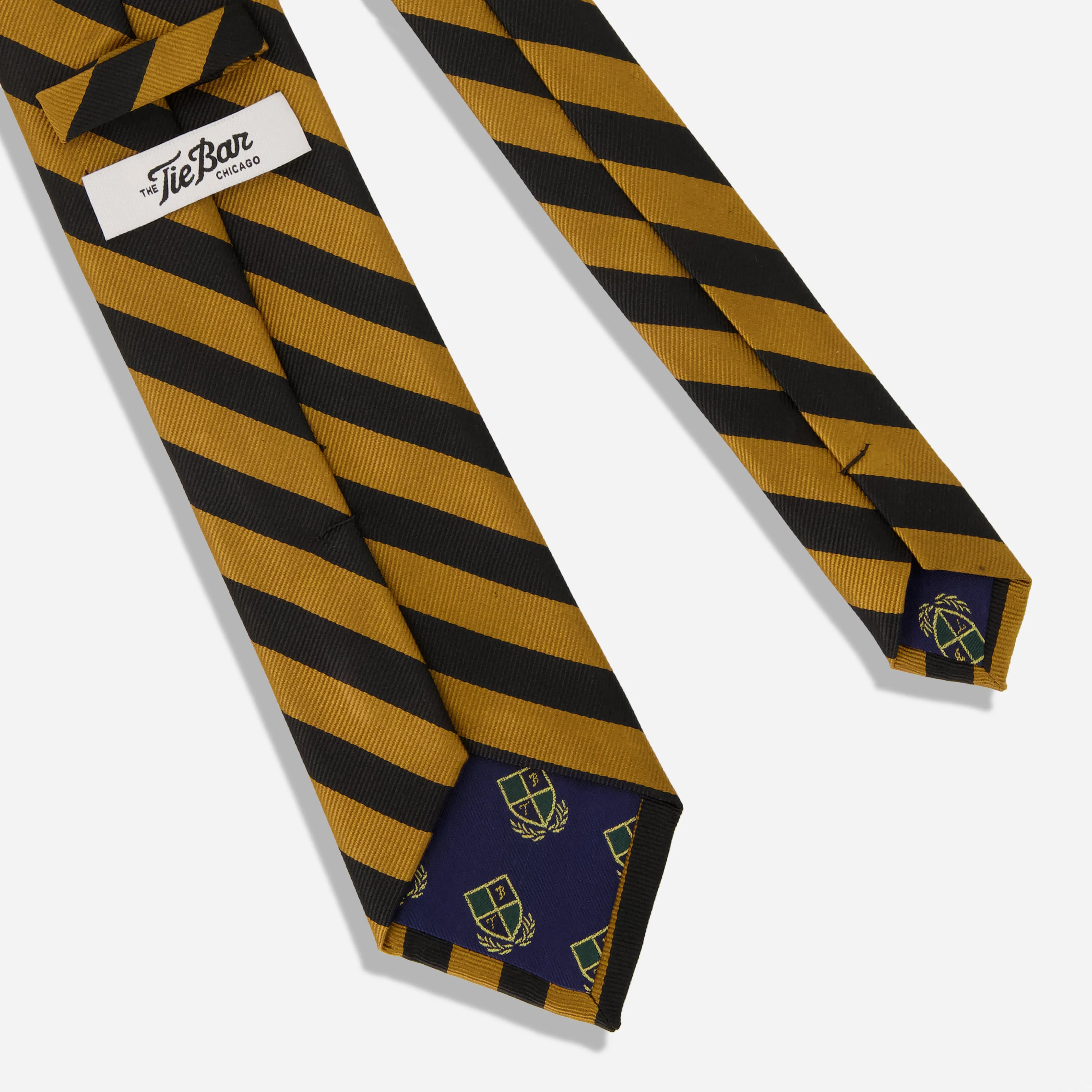 Alma Mater Heritage Rah Rah Repp Gold Tie