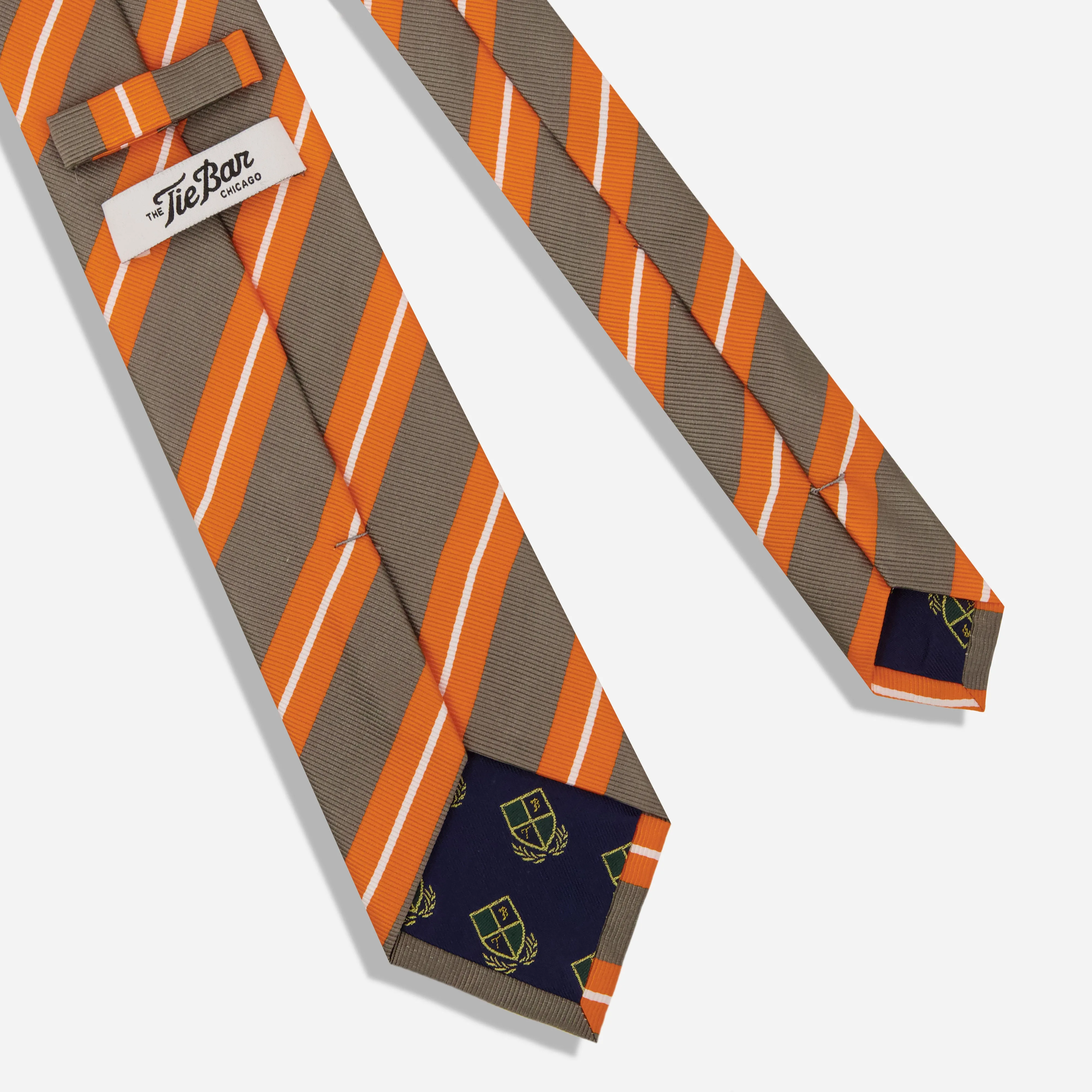 Alma Mater Heritage Stripe Flouro Orange Tie