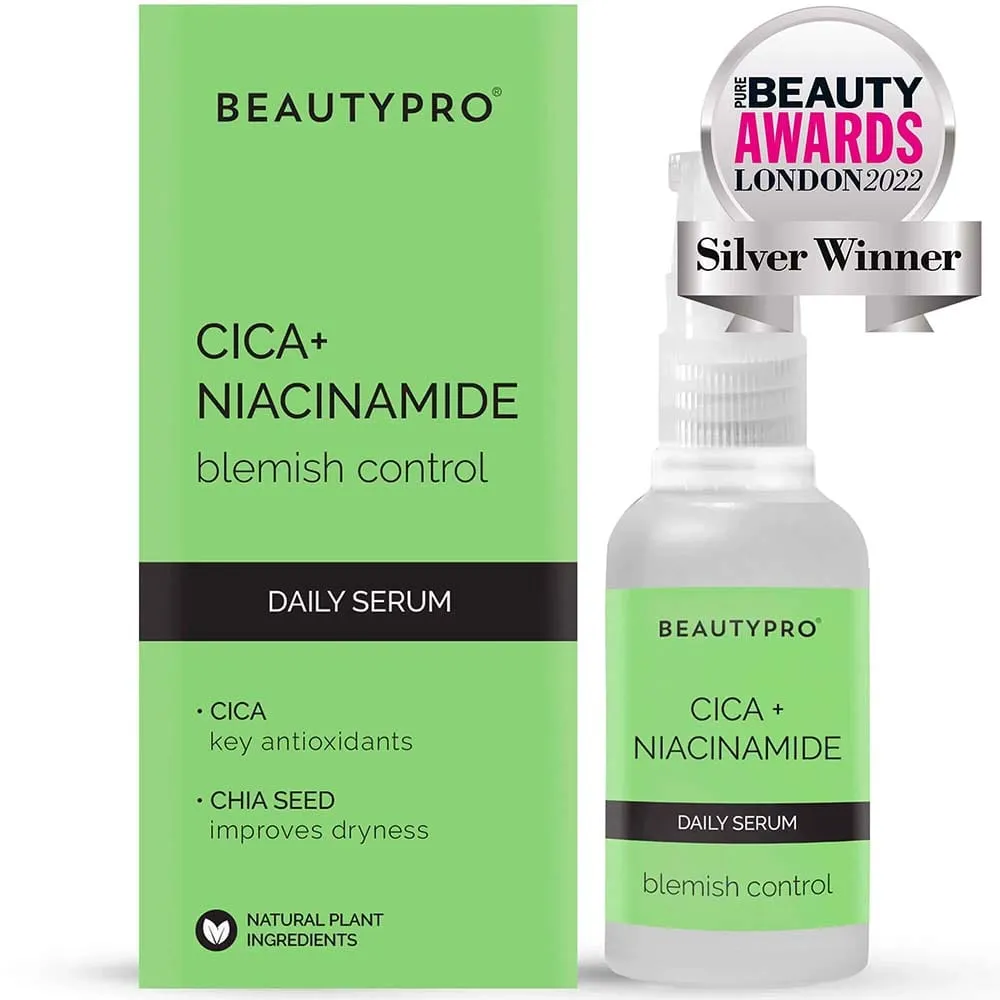 BEAUTYPRO Cica   Niacinamide Blemish Control Daily Serum 30ml