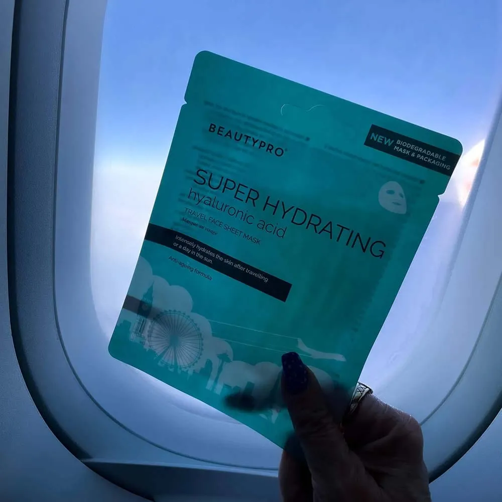 BEAUTYPRO Super Hydrating Travel Biodegradable Facial Sheet Mask