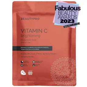 BEAUTYPRO Vitamin C Brightening Biodegradable Facial Sheet Mask