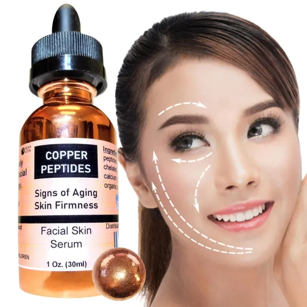 Copper Peptides Skin Serum Face Wrinkle Anti-Aging Cosmetic