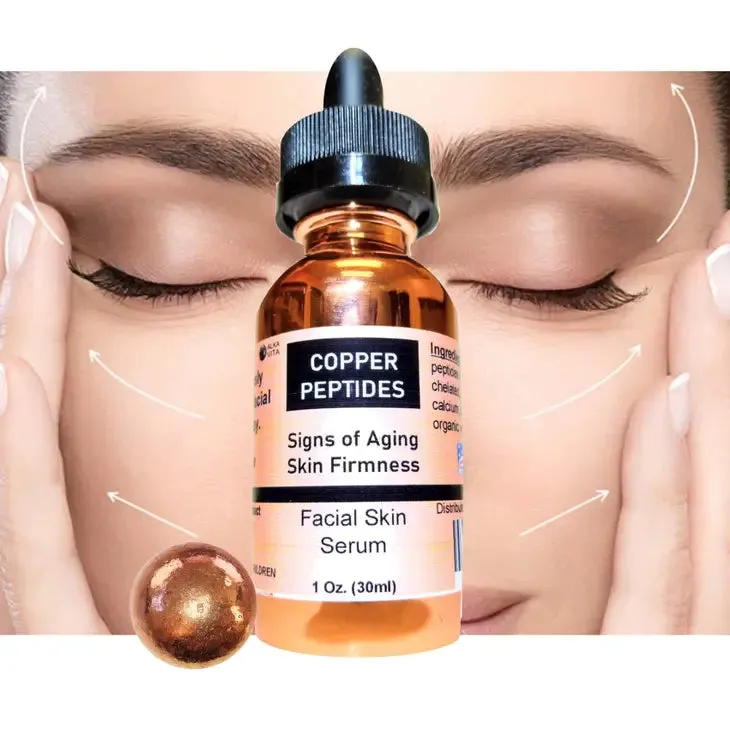 Copper Peptides Skin Serum Face Wrinkle Anti-Aging Cosmetic