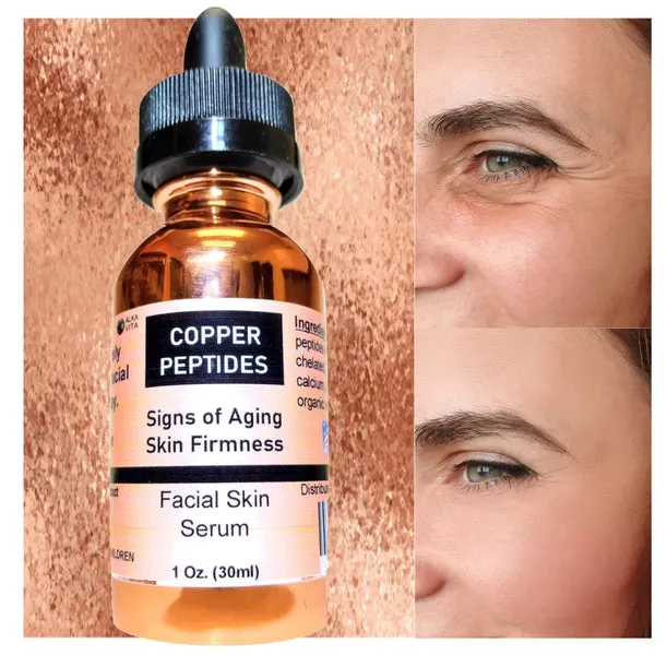 Copper Peptides Skin Serum Face Wrinkle Anti-Aging Cosmetic