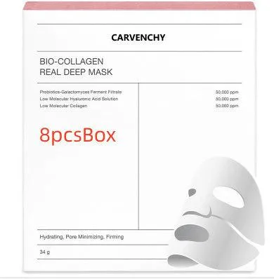 Deep Collagen Overnight Mask The Real Collagen Facial Sheet Masks With Low Molecular Weight Collagen For Elasticity Firming