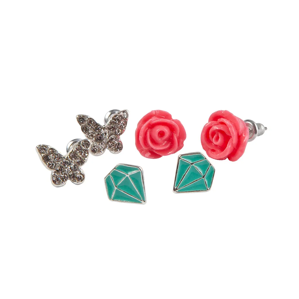 Great Pretenders Pierced Earrings - Boutique Rose