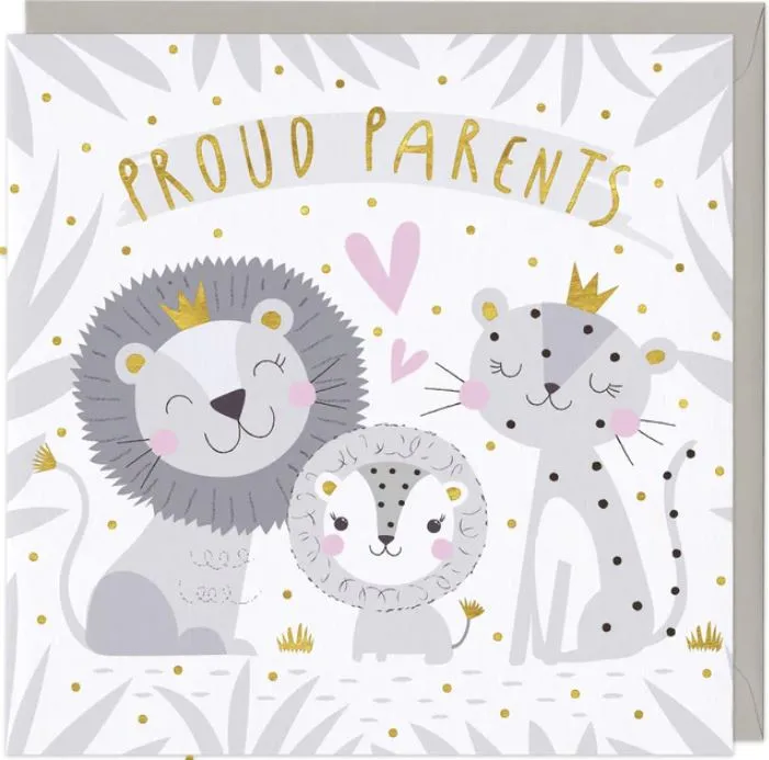 "Proud Parents" Greetings Card