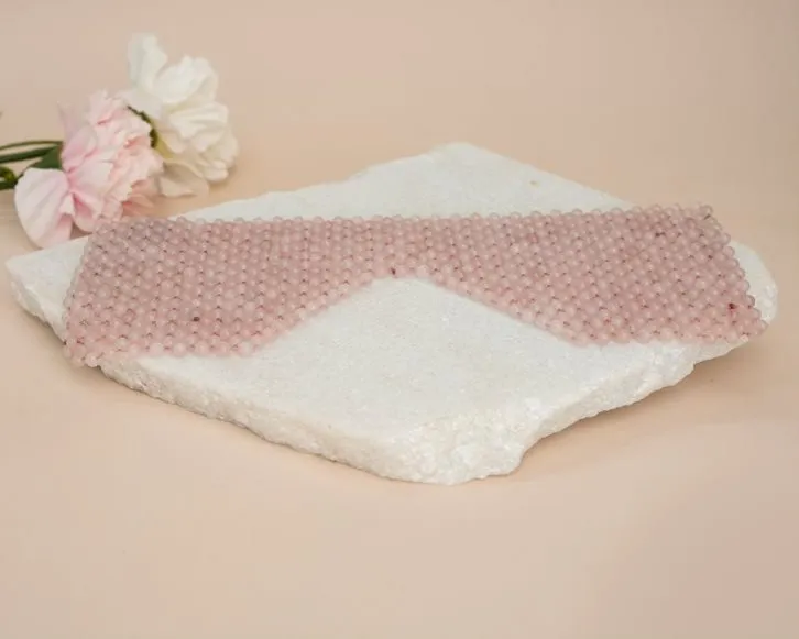 Rose Quartz Crystal Eyemask