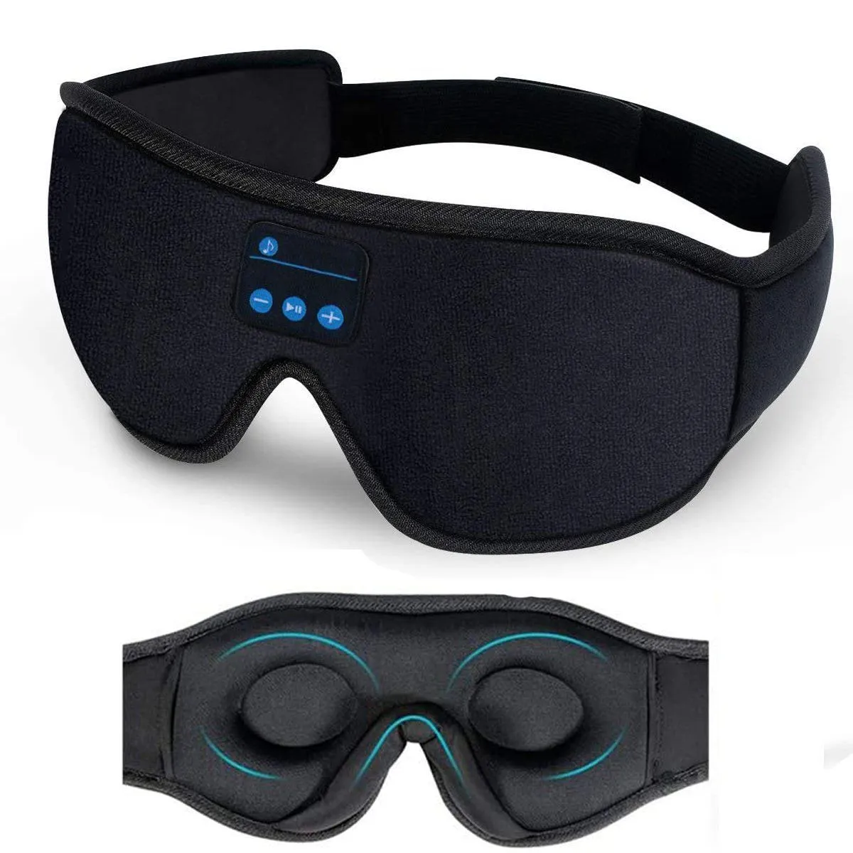 Sleep Headset Bluetooth 5.0 Wireless 3D Eye Mask