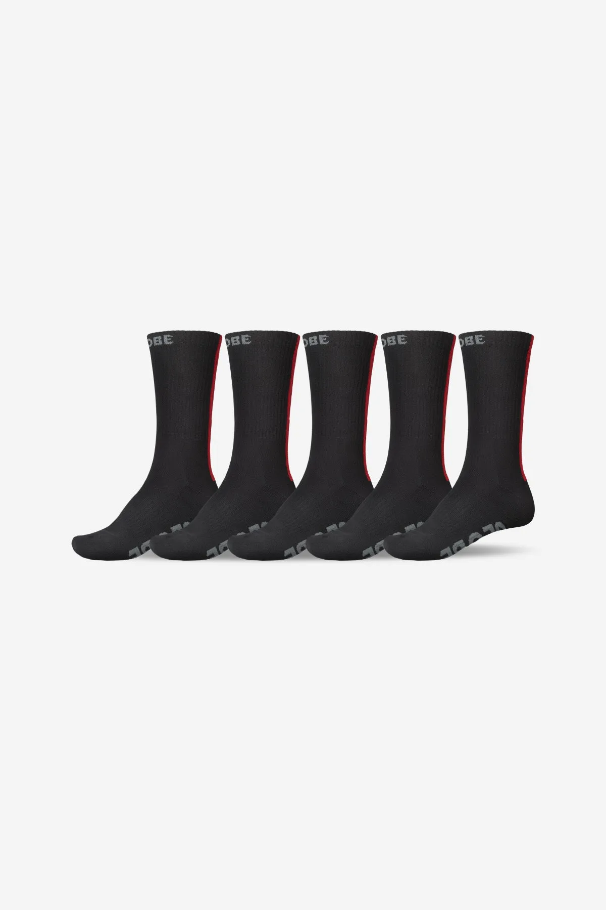 Stripe Hi Crew Sock 5 Pack