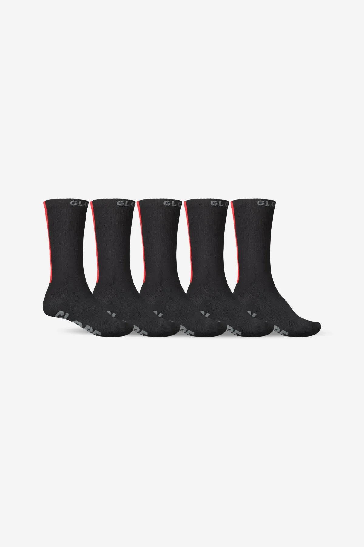 Stripe Hi Crew Sock 5 Pack