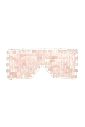 The Weighted Rose Quartz Eye Mask